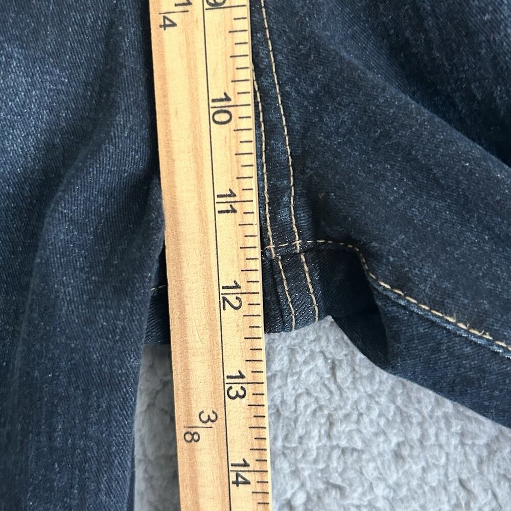 IZOD Comfort Stretch Straight Mens Jeans 34x30 (34X28) Fit Dark Wash Blue Denim - Picture 9 of 13